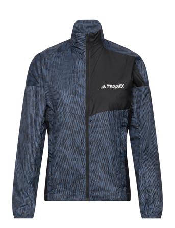 Trail Wind J W Outerwear Sport Jackets Windbreakers Svart Adidas Terrex*Betinget Tilbud