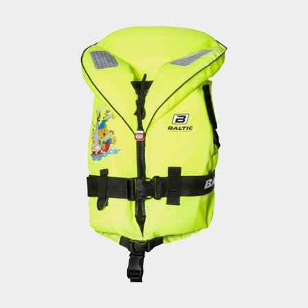 Reddingsvest voor kinderen & baby Baltic Bamse 100N, UV-geel, 15 - 30 kg (kinderen)