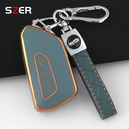 TPU Bil Fjernbetjening Nøgle Etui Cover Til Volkseagen VW Golf 8 MK8 GTI GTD R ID.3 ID.4 2020 Cupra Nøglering Auto Interiør Tilbehør