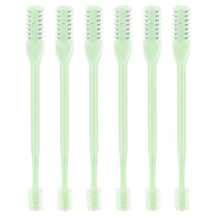 6 stk. Nesehårstrimmere 2 i 1 Rustfritt stål Dobbelthode Dobbeltsidig 360 graders roterende nesehårklipper Bærbar manuell nesehårfjerner