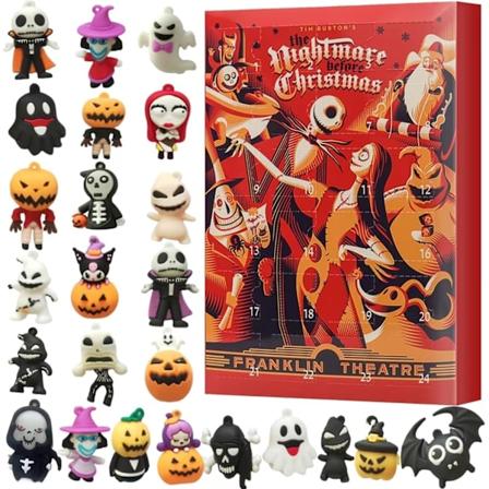 Halloween Jul Skummel Dukke Adventskalender Barn - 24 Halloween Nedtellingskalender