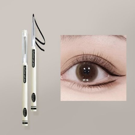 Silkeslen Eyeliner Penna Långvarig Eyeliner Gel Penna Vattentät Och Svettsäker Eyeliner För Nybörjare