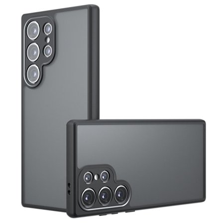 SKALO Samsung S25 Ultra Skin-touch Hybrid Cover - Sort