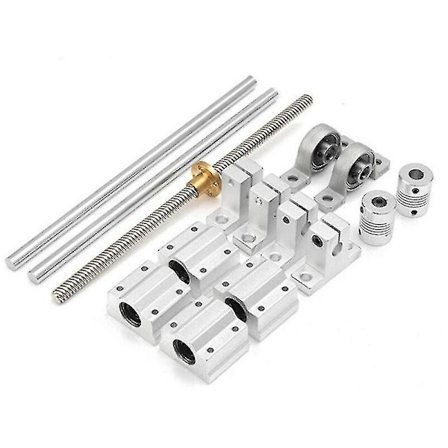 15-delt Optisk Guide Leje Aksel Skrue Sæt - Lineær Guide Skinne Aksel Støtte