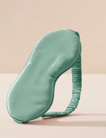 Lenoites Mulberry Sleep Mask - Green - ONE SIZE