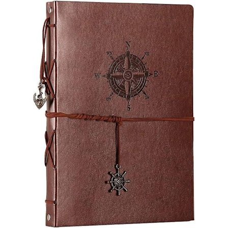 Läder Retro DIY Fotoalbum Kreativt Album Present Viskos Handgjord Memorial Album Alla hjärtans dag