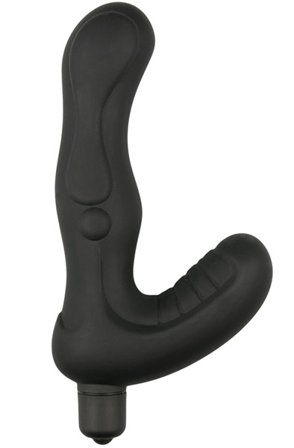 Easytoys Black Silicone Perineum Tickler Prostatavibrator - Blushme.se