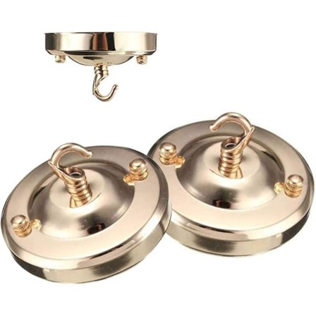 Rosa loftkrog, retro jernkrog, alsidig loftkrog til loftlampe, tilbehør til hængende lampe