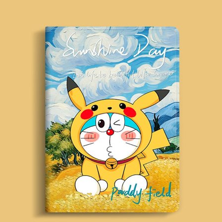 Stilrent fodral för iPad 2/3/4 9.7" Bok Vetefält Dora "BookStylish Case