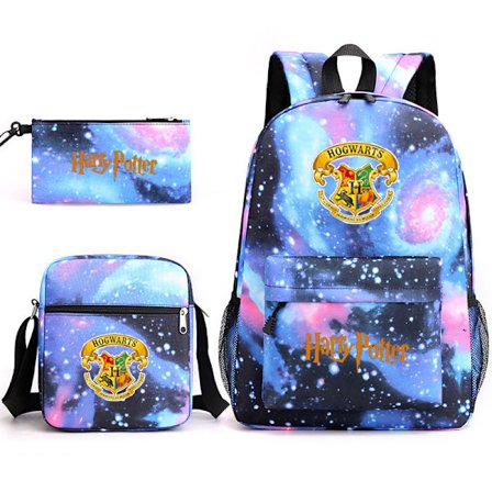 Ryggsäck Student Skolväska Axelväska Pennfodral Tredelad Set