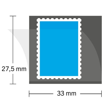 HAWID - Tilskårne - 33x27,5 mm - Sort - 50 stk