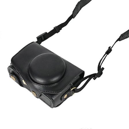 Kamerakotelo Canon SX740 HS SX730 SX720 -kameroille, PU-nahkainen digitaalinen kamerakotelo, musta