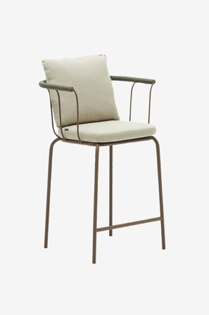 Kave Home - Baarituolit Salguer, 2/pakk. - Ruskea - Baarituolit - - Homeroom