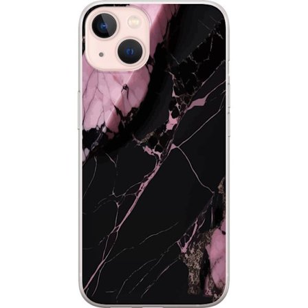 Kompatibelt Mobilskal till Apple iPhone 13 Svart rosa marmor