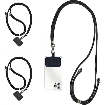 Universal Telefonsnor - Universal Telefonkæde - 2 Stykker - Nylon Telefonkæde - Telefonsnorkæde - Telefonsnor - Justerbar Snor - Mobiltelefonetui