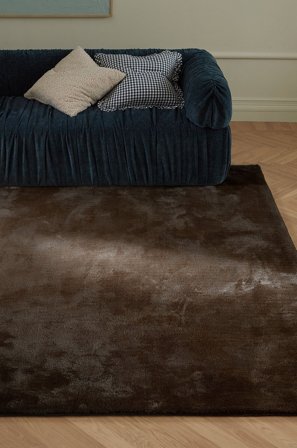 &Home - Ryamatta Lilli - Brun - Lugg & ryamattor - 200X300 - Från Homeroom