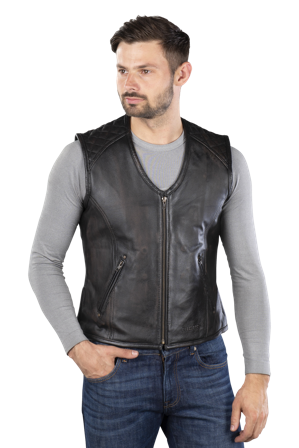 Kamizelka Skórzana Richa Gilet Colt Vintage Brązowy 4XL