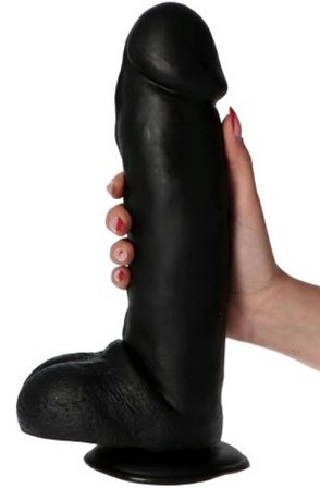 Fulvio Dildo Black 31 cm - Woome.pl