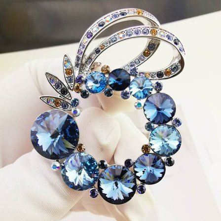 Brosch för kvinnor Mode, Rhinestone Brosch från Crystal Jewelry W