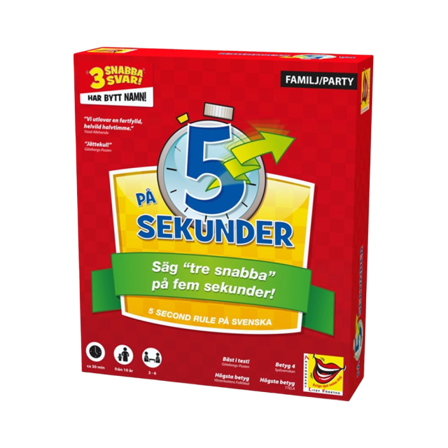 ALF Spel, På fem sekunder Spel Röd 25X7X29