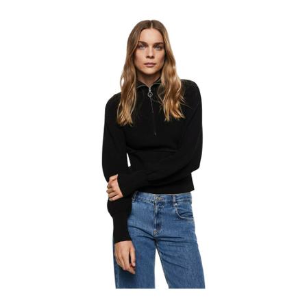 Mango Sweater -- Sort, Dame