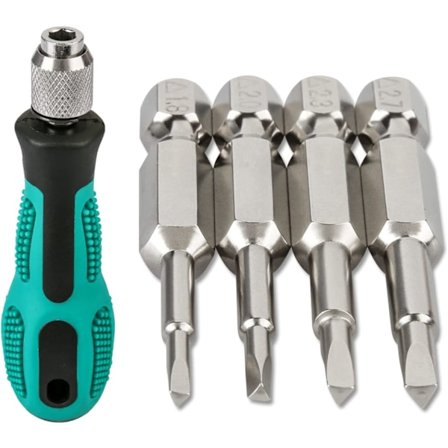 4PCS Triangle Head Magnetisk Skrutrekker Bits Sett (TA18 TA20