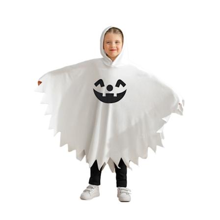 GYRATEDREAM Halloween-kappe for småbarn, gutter og jenter, spøkelseskappe, Halloween-kåpe, hatter, antrekksett, 1-6 år pumpkinsmileface 5