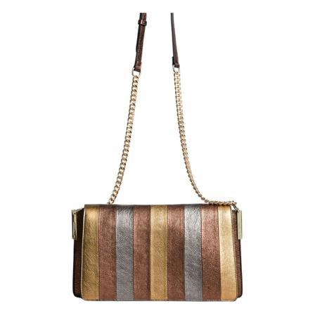 Twinset, Laminated leather bandit bag Brązowy, Kobieta, Rozmiar: ONE Size