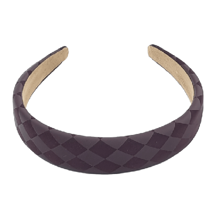 Complement Diadem Med Diskret Rutmönster Hårband Dam Brun