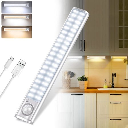 80 LED Garderobsbelysning, Sladdlös, USB Laddningsbar LED Nattlampa