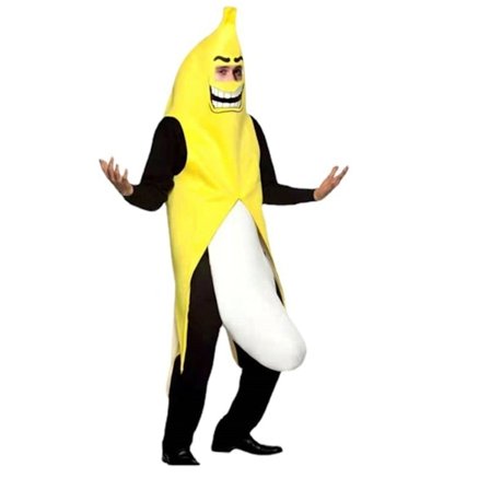 Banan Blixtdräkt Rolig Vuxen Halloween Kostym Herr Rolig Halloween, Het