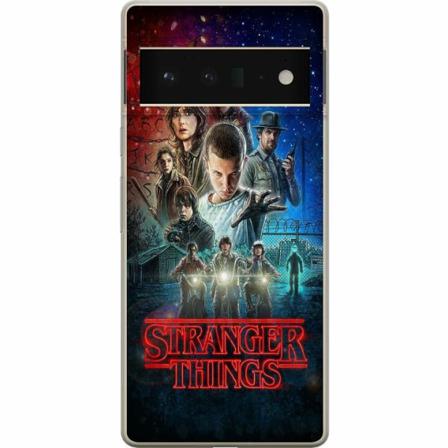 Google Pixel 6 Pro Genomskinligt Skal Stranger Things