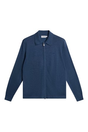 J.Lindeberg - Kaleb Merino Zip Cardigan - Fashion - Blue - Men - XXL