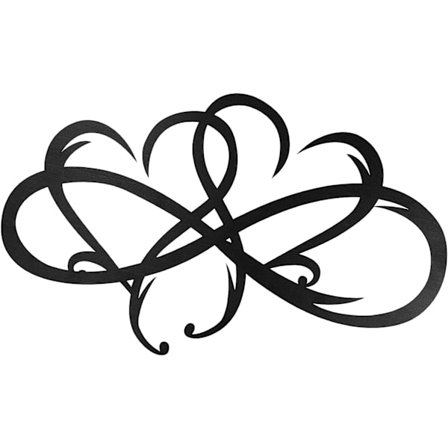 Stål Vægdekoration, Personlig Vægdekoration, Kunst Kærlighed Væg Logo Wal