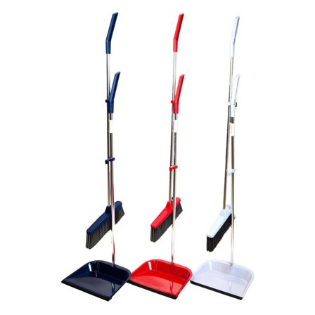 NORDEX Sopset, sopskyffel och kvast, olika sorterade färger - Lyreco - Städ och hygien - Borstar och levanger - Sopset