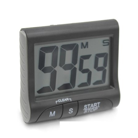 3" Stort Display Køkken Timer - Digital Timer Magnetisk Bagside