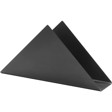 Servietholder til borde, papirarrangør fritstående stål servietholder, sort