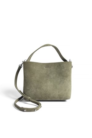 NA-KD - Liten crossbody-tote i semsket skinn - Vesker - Grønn - One Size