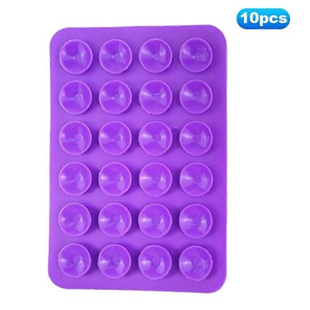 10 stk. silikon sugekopp selvklebende feste for telefoner, anti-skli sugeputer, speil dusj telefonholder