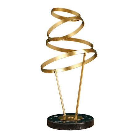 Dekoration til skrivebord, metalstatue, figur til kontor, landhus, skab, L og sort