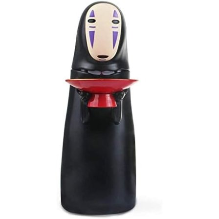 1 stk (Sort) No-Face Møntboks Mand Automatisk Spis Mønt Sparegris