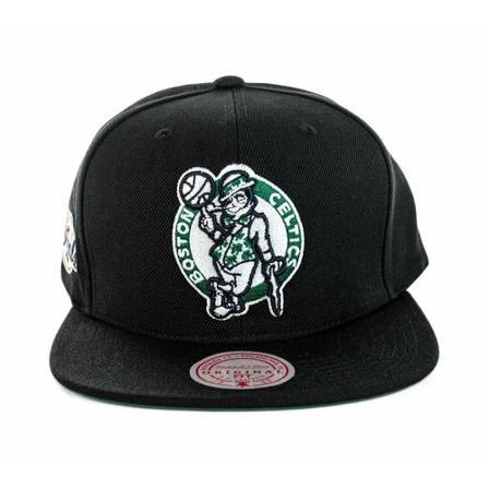 Mitchell & Ness, Mitchell & Ness czapka z daszkiem NBA Boston Celtics Top Spot Snapback Hwc Celtics Hhss 2976-Bceyypppblck Osfm Czarny, Mężczyzna, 