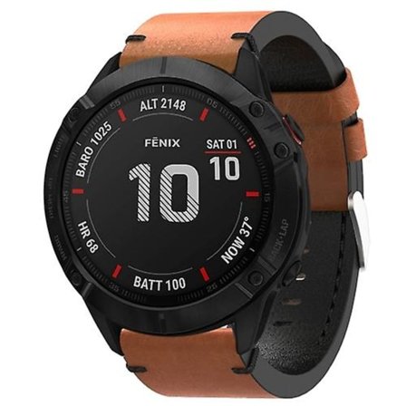 Garmin Fenix ​​6x Pro 26 mm nahka- watch
