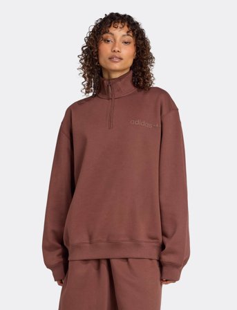 adidas Originals Ess Lin Qz - Brown - S