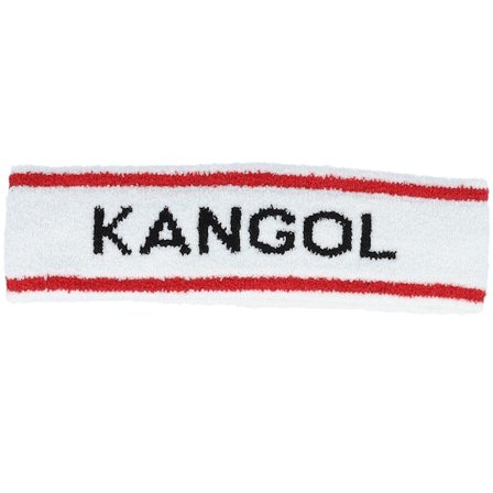 Kangol - Vit headband Beanie - Bermuda Stripe White Headband @ Hatstore