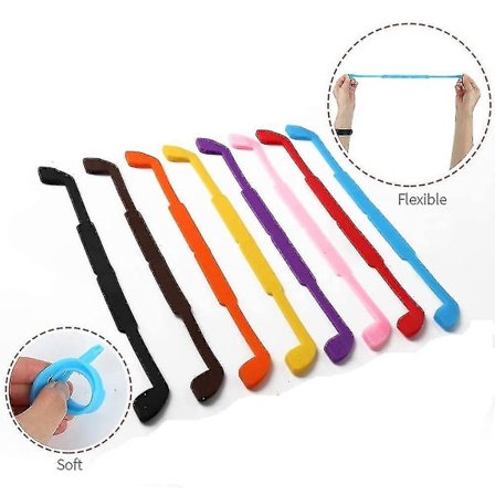 10 stk. silikonebrilleremme, skridsikre børnebriller solbriller