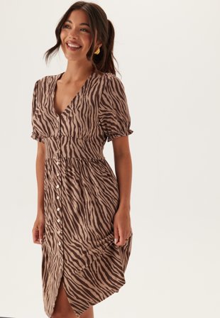 Bubbleroom - Soft Short Button Dress - Kläder