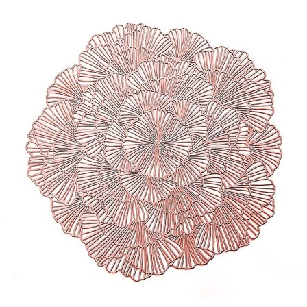 Blomformad ihålig bordstablett PVC Återanvändbar Praktisk Kopp Bordsmatta För Matbord