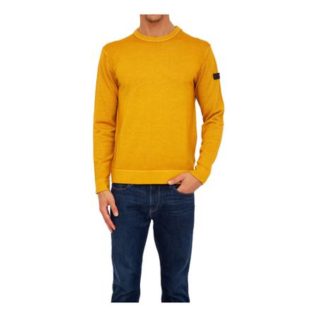 Peuterey, Round-neck Knitwear Geel, Heren, Maat:L
