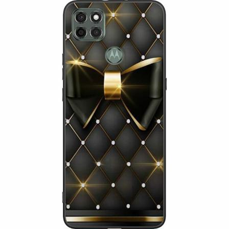 Motorola Moto G9 Power Svart Skal Gyllene Rosett